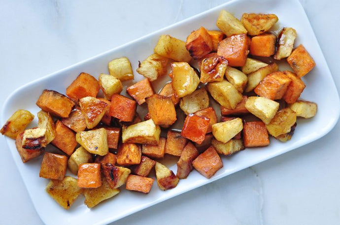 Recipe: Roasted Sweet Potatoes with Apples and Vanilla ENU