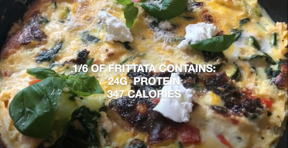 Vegetable Frittata Recipe Using ENU Pro3+ Nutritional Powder